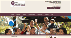 Desktop Screenshot of painmanagementspecialistsofatlanta.com